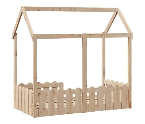 Vaikiškos Lovos Rėmas, 70X140cm Pušies Medienos Masyvas