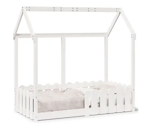 Laste Majavoodi Raam, Valge, 70 X 140 cm Männipuit