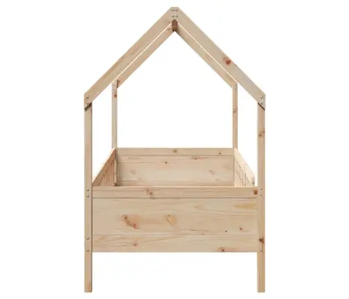 Bērnu Gultas Rāmis, 90X200 Cm, Priedes Masīvkoks Vidaxl