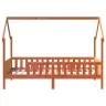 Vaikiškas Lovos Rėmas, Vaško Rudas, 90X200cm Pušies Masyvas