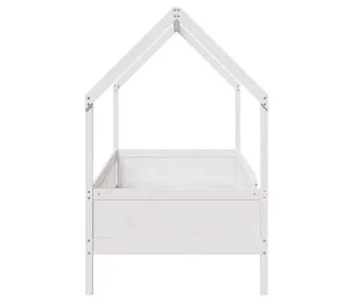 Bērnu Gultas Rāmis, Balts, 80X200 Cm, Priedes Masīvkoks Vidaxl