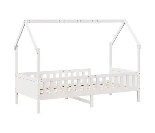 Bērnu Gultas Rāmis, Balts, 90X190 Cm, Priedes Masīvkoks Vidaxl