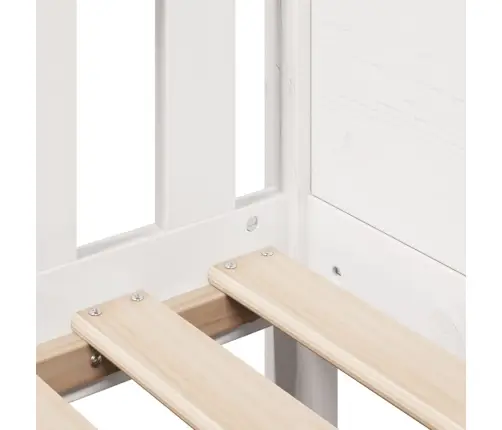 Bērnu Gultas Rāmis, Balts, 90X190 Cm, Priedes Masīvkoks Vidaxl