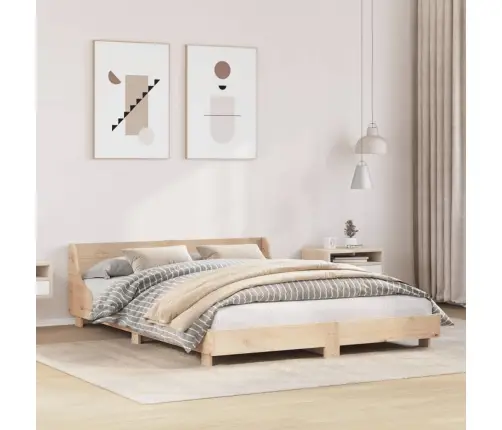 Lovos Rėmas Be Čiužinio, 150X200cm Pušies Medienos Masyvas