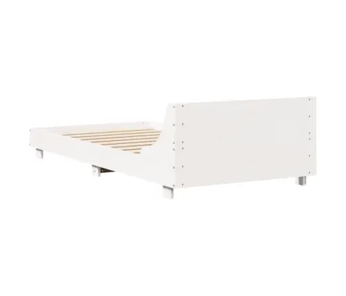 Voodiraam Ilma Madratsita, Valge, 75 X 190 cm Männipuit