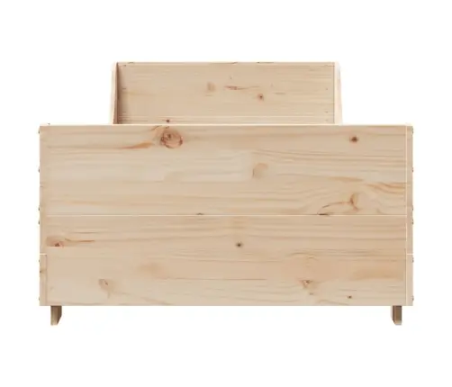 Gulta Bez Matrača, 100X200 Cm, Priedes Masīvkoks Vidaxl