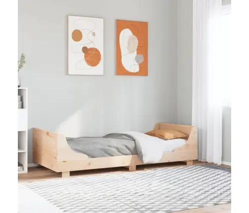 Gulta Bez Matrača, 100X200 Cm, Priedes Masīvkoks Vidaxl