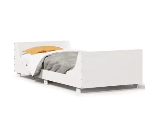 Lovos Rėmas Be Čiužinio, Baltas, 100X200cm Pušies Masyvas