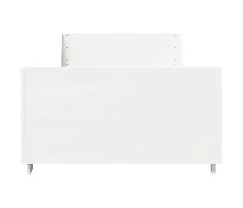 Lovos Rėmas Be Čiužinio, Baltas, 100X200cm Pušies Masyvas