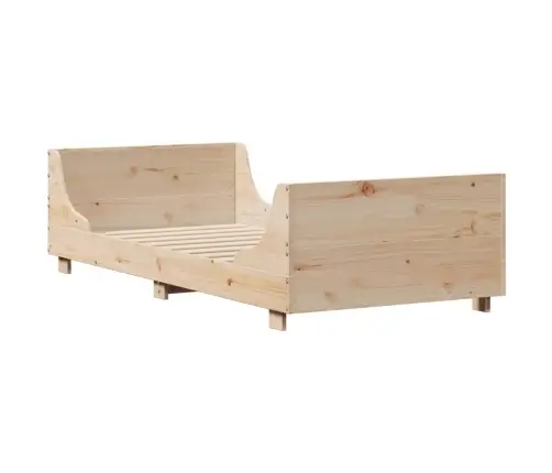 Gulta Bez Matrača, 75X190 Cm, Priedes Masīvkoks Vidaxl