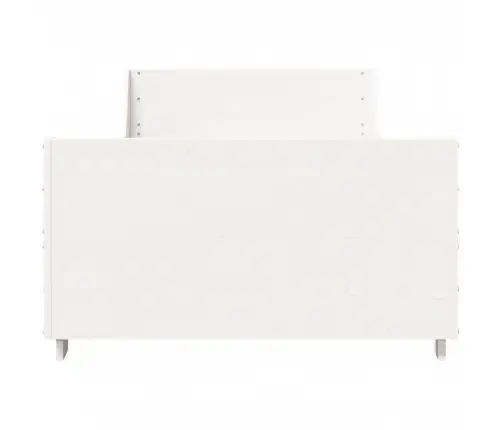 Gulta Bez Matrača, Balts, 75X190 Cm, Priedes Masīvkoks Vidaxl