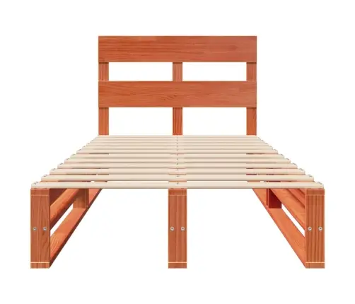 Voodi Ilma Madratsita, Vahapruun, 100 X 200 cm Männipuit Voodi Ilma Madratsita, Vahapruun, 100 X 200 cm Männipuit