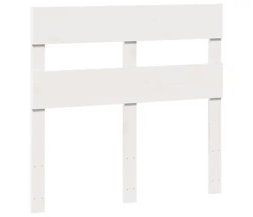 Gulta Bez Matrača, Balts, 75X190 Cm, Priedes Masīvkoks Vidaxl