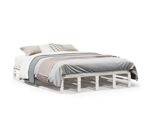 Lovos Rėmas Be Čiužinio, Baltas, 160X200cm Pušies Masyvas