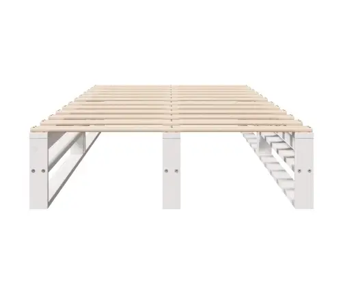 Gulta Bez Matrača, Balts, 75X190 Cm, Priedes Masīvkoks Vidaxl