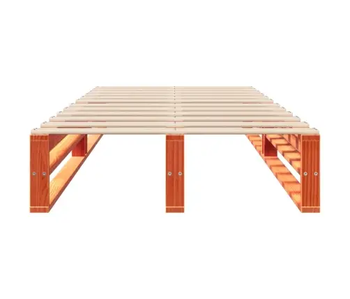 Gulta Bez Matrača, Vaska Brūnas, 90X190 Cm, Priedes Masīvkoks Vidaxl