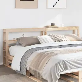 Riiulitega Voodipeats, 200 cm Männipuit