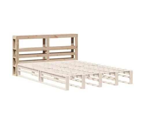 Galvgalis Ar Plauktiem, 160 Cm, Priedes Masīvkoks Vidaxl