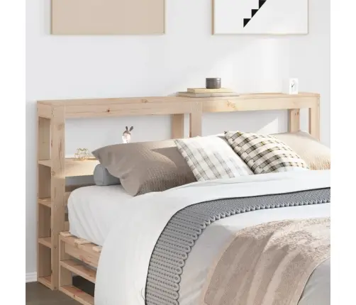 Galvgalis Ar Plauktiem, 160 Cm, Priedes Masīvkoks Vidaxl