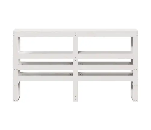 Galvgalis Ar Plauktiem, Balts, 140 Cm, Priedes Masīvkoks Vidaxl