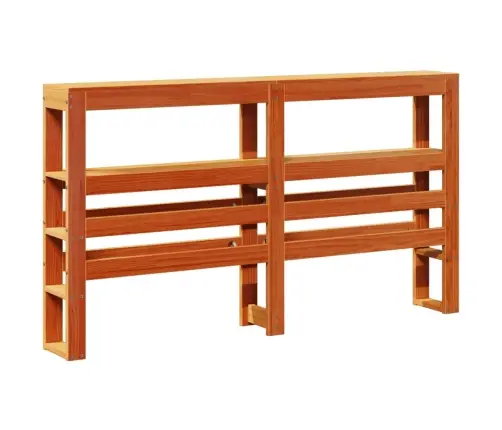 Galvgalis Ar Plauktiem, Vaska Brūns, 140 Cm, Priedes Masīvkoks Vidaxl