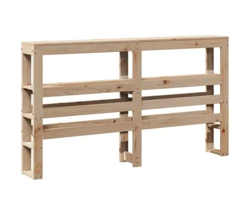 Galvgalis Ar Plauktiem, 120 Cm, Priedes Masīvkoks Vidaxl