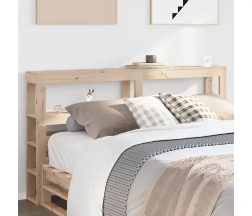 Galvgalis Ar Plauktiem, 120 Cm, Priedes Masīvkoks Vidaxl