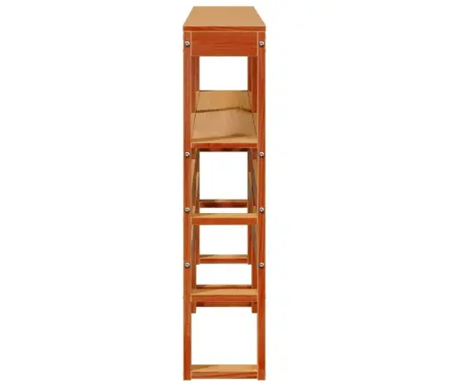 Galvgalis Ar Plauktiem, Vaska Brūns, 120 Cm, Priedes Masīvkoks Vidaxl