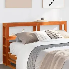 Galvgalis Ar Plauktiem, Vaska Brūns, 120 Cm, Priedes Masīvkoks Vidaxl