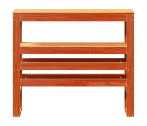 Galvgalis Ar Plauktiem, Vaska Brūns, 100 Cm, Priedes Masīvkoks Vidaxl