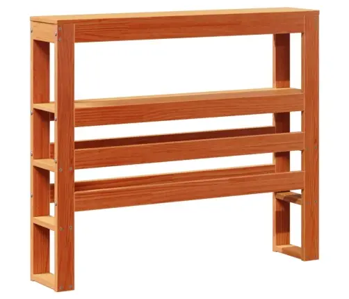 Galvgalis Ar Plauktiem, Vaska Brūns, 100 Cm, Priedes Masīvkoks Vidaxl