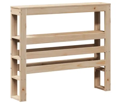 Riiulitega Voodipeats, 75 cm Männipuit