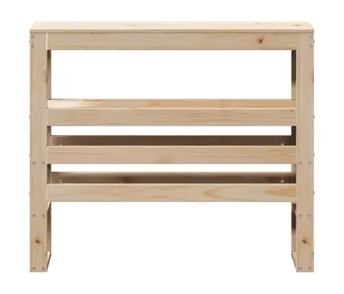 Riiulitega Voodipeats, 75 cm Männipuit