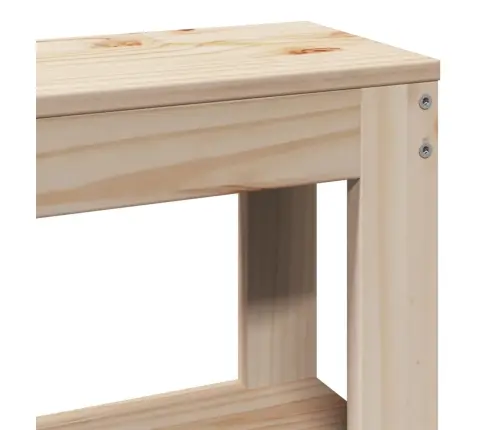 Riiulitega Voodipeats, 75 cm Männipuit