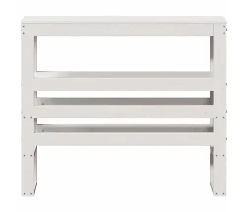 Galvgalis Ar Plauktiem, Balts, 75 Cm, Priedes Masīvkoks Vidaxl