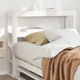 Galvgalis Ar Plauktiem, Balts, 75 Cm, Priedes Masīvkoks Vidaxl