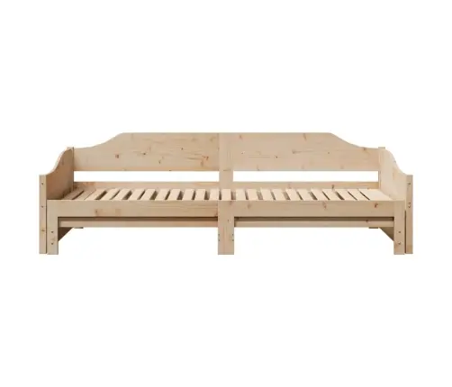 Izvelkams Dīvāns, 90X190 Cm, Priedes Masīvkoks Vidaxl