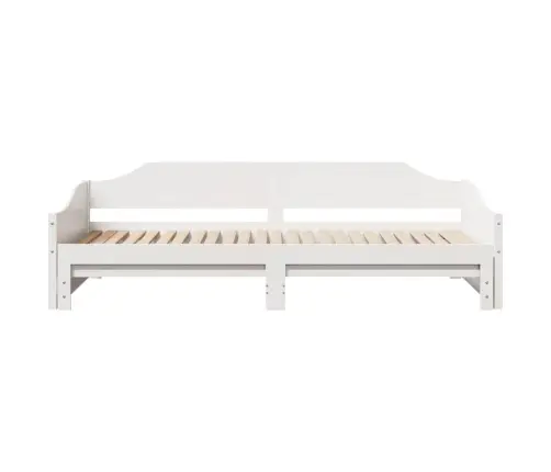 Izvelkams Dīvāns, Balts, 90X190 Cm, Priedes Masīvkoks Vidaxl