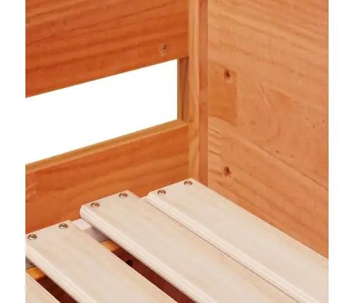 Lova Su Ištraukiama Dalimi Be Čiužiniu, Ruda, 90X190Cm Medienos