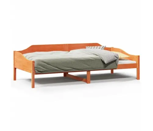 Lovos Rėmas Be Čiužinio, Vaško Ruda, 90X200cm Pušies Masyvas