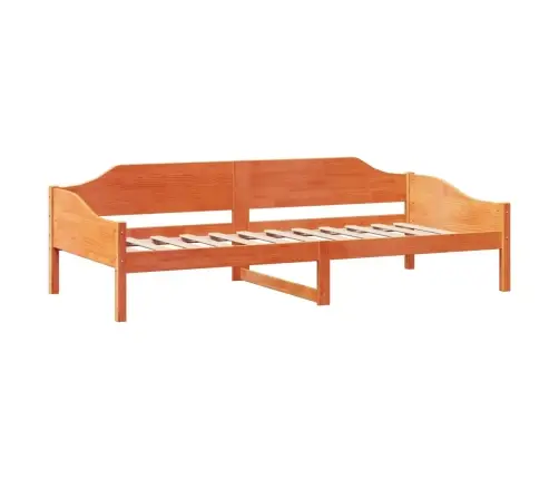 Lovos Rėmas Be Čiužinio, Vaško Ruda, 90X200cm Pušies Masyvas