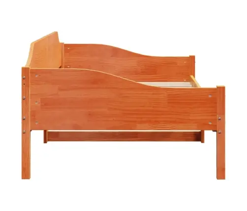 Lovos Rėmas Be Čiužinio, Vaško Ruda, 90X200cm Pušies Masyvas