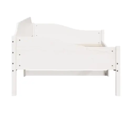 Gulta Bez Matrača, Balts, 90X190 Cm, Priedes Masīvkoks Vidaxl