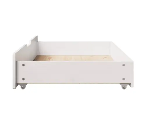 Gultas Atvilktnes, 2 Gab., Baltas, 90X55X17 Cm, Priedes Koks Vidaxl