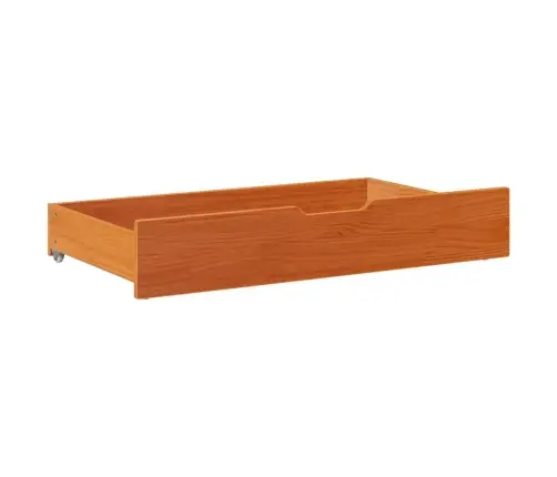 Gultas Atvilktnes, 2 Gab., Brūnas, 90X55X17 Cm, Priedes Koks Vidaxl