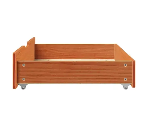 Gultas Atvilktnes, 2 Gab., Brūnas, 85X55X17 Cm, Priedes Koks Vidaxl