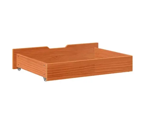 Gultas Atvilktnes, 2 Gab., Brūnas, 85X55X17 Cm, Priedes Koks Vidaxl