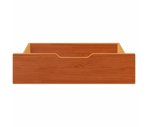 Gultas Atvilktnes, 2 Gab., Brūnas, 75X55X17 Cm, Priedes Koks Vidaxl