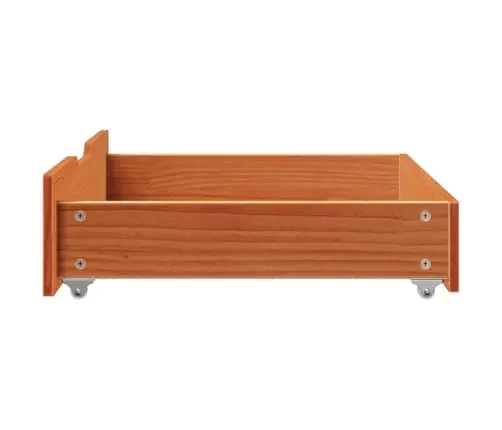 Gultas Atvilktnes, 2 Gab., Brūnas, 75X55X17 Cm, Priedes Koks Vidaxl