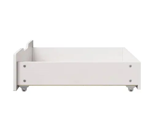 Gultas Atvilktnes, 2 Gab., Baltas, 65X55X17 Cm, Priedes Koks Vidaxl